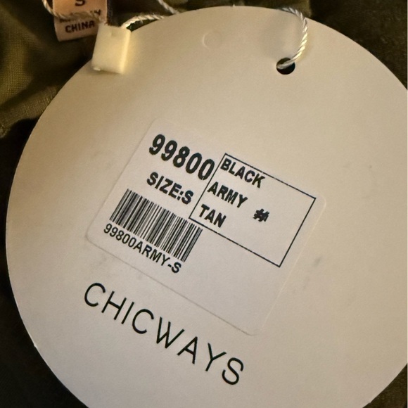 Lulunico by Chicways Camouflage Cargo Pants Army Green Small - Picture 16 of 16